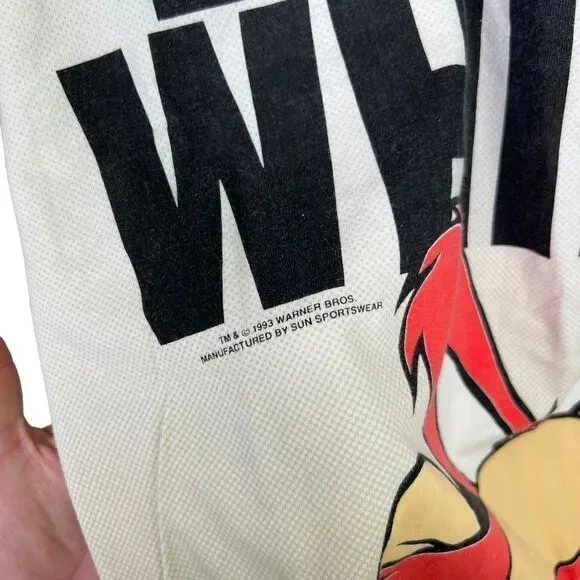 Vintage Looney Tunes Yosemite Sam 1993 All Over Print T-shirt Mens XL - Picture 3 of 6